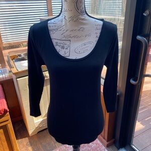 French Laundry Black Fitted Blouse